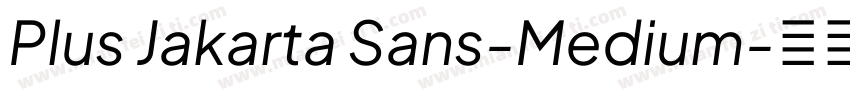 Plus Jakarta Sans-Medium字体转换